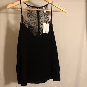 NWT Size XS black lace camisole